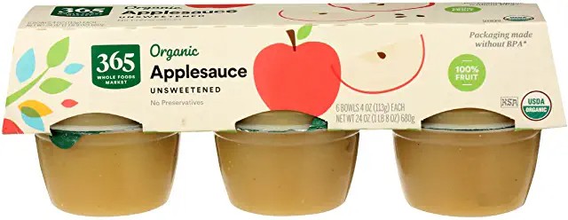 pack of 6 applesauce 