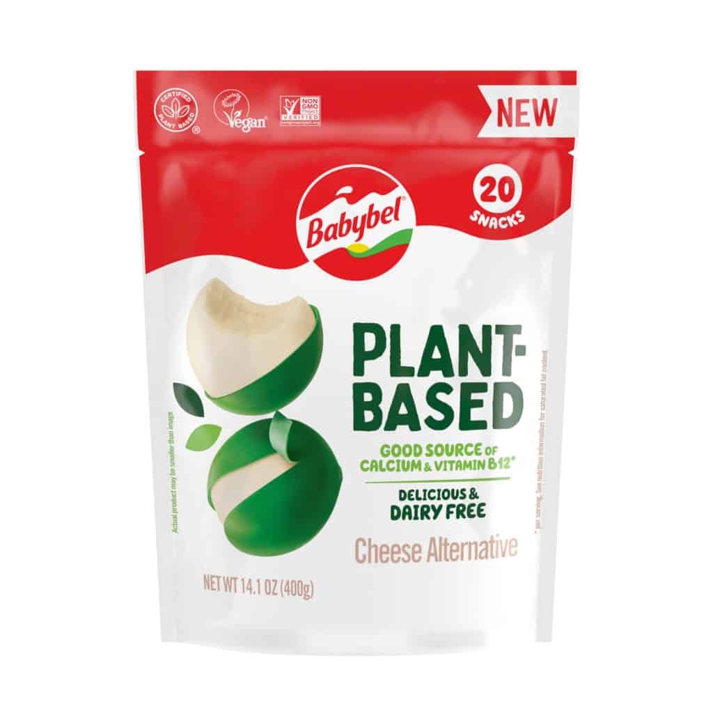 package of Babybel plant based cheese 