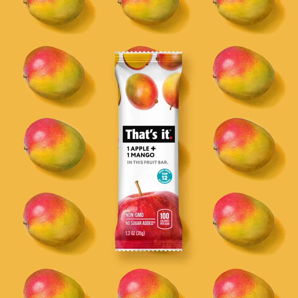 mango apple fruit bar by That's it