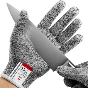 no cut glove and knife