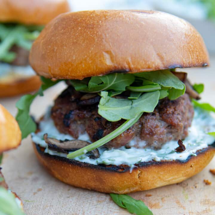 Grilled Lamb Burgers | Minty Kitchen
