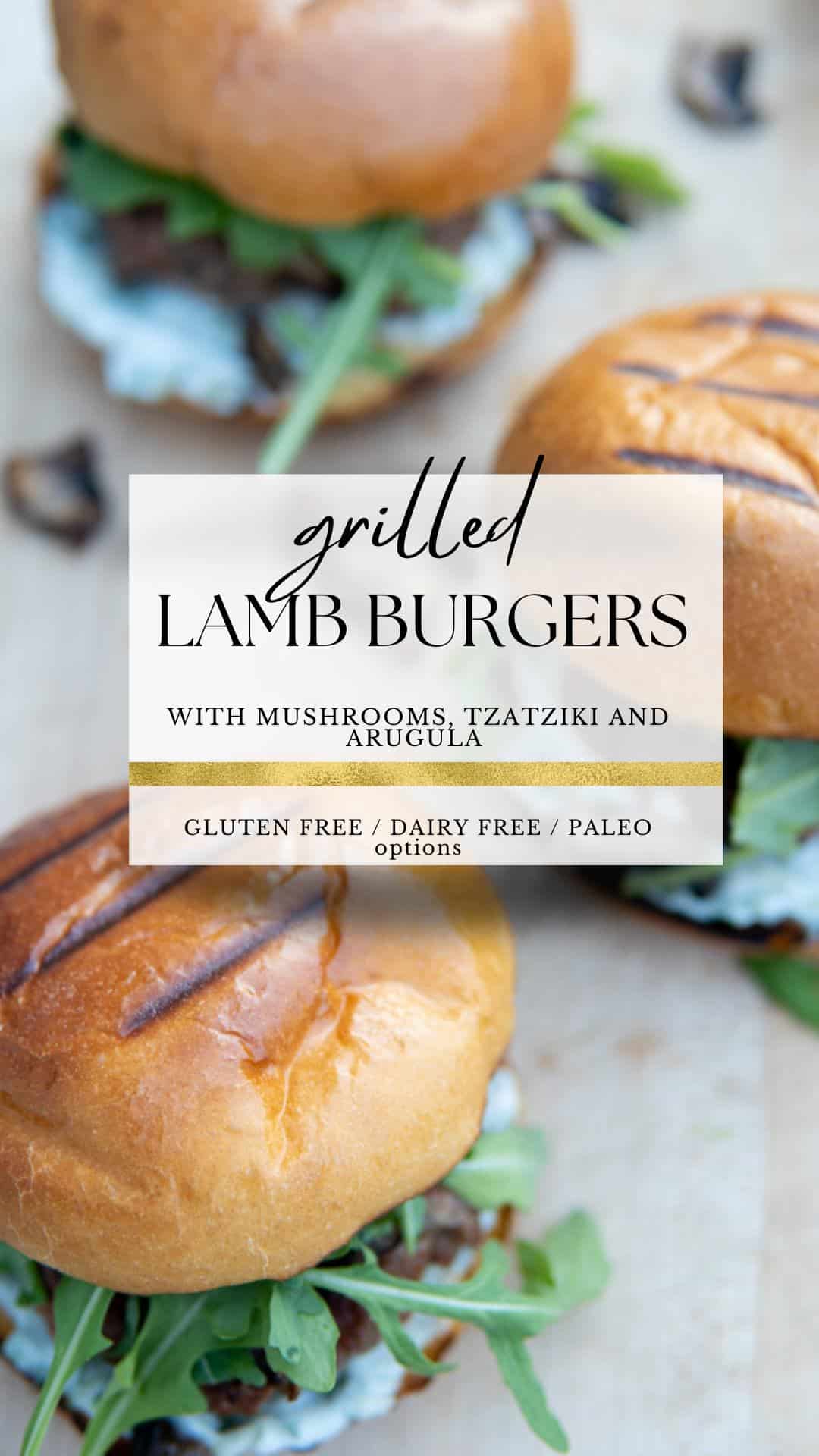 Grilled Lamb Burgers | Minty Kitchen