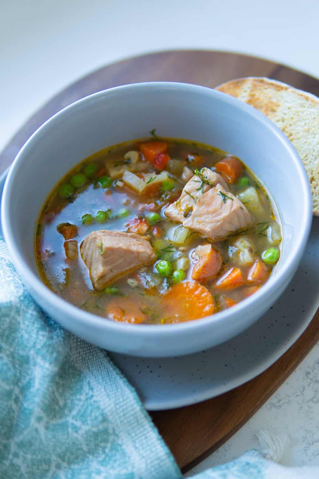Easy Salmon Soup Recipe - Minty Kitchen