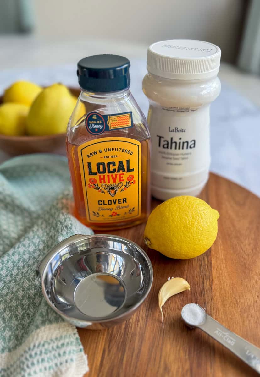 ingredients on a board. 